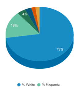 This chart displays the percentage breakdown of students of all ethnic groups in Northeastern Junior College. This chart displays the percentage breakdown of students of all ethnic groups in Northeastern Junior College.