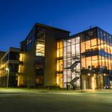 Hudson Valley Community College Photo #3 - Exterior of Science Center at night