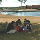 Marion Technical College Photo - Studying outdoors with friends.