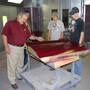 Cossatot Community College of the University of Arkansas Photo #2 - Collision Repair Instructor Bruce Davis shows students the fine points of painting in the College's state-of-the-art paint booth on the De Queen campus.