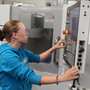 Dunwoody College of Technology Photo #5 - A Machine Tool Technology student working on a CNC Machine